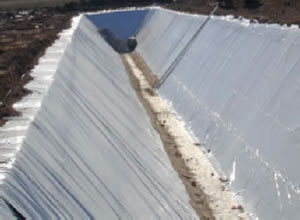 Geomembrana de PVC para pozo de agua