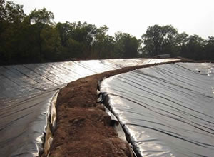 Geomembranas de PVC para almacenar agua